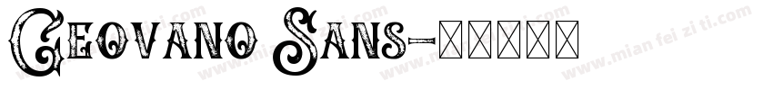 Geovano Sans字体转换